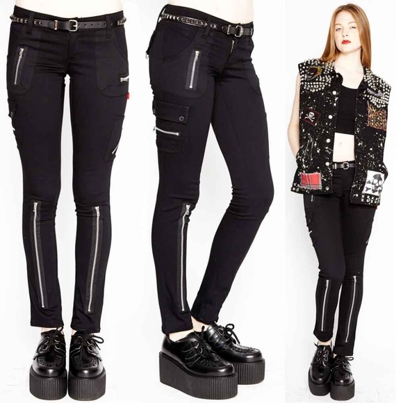 Tripp nyc Denim - TRIPP Exploited Black Super Skinny Zipper Jeans 0